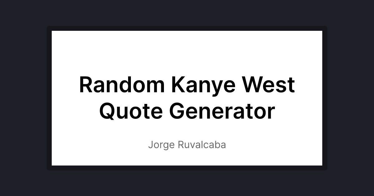 West Quote Generator